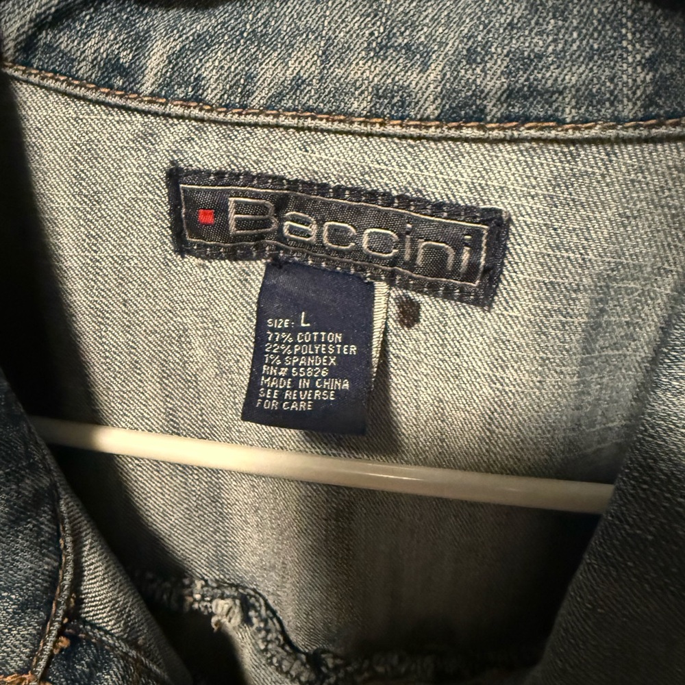 Baccini Light Blue Denim Jacket - Picture 3 of 9